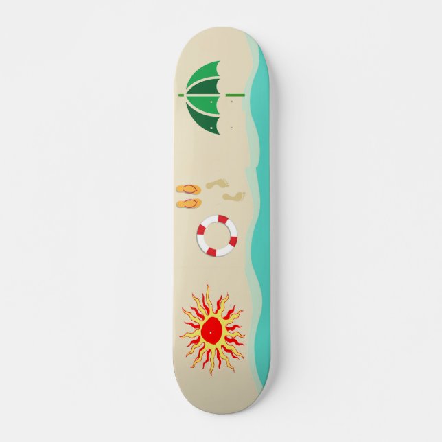 Skateboard Planche à roulettes d'été amusante (Devant)