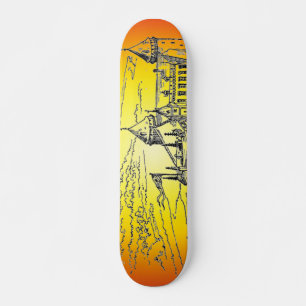 Skateboard Planche à roulettes du château médiéval