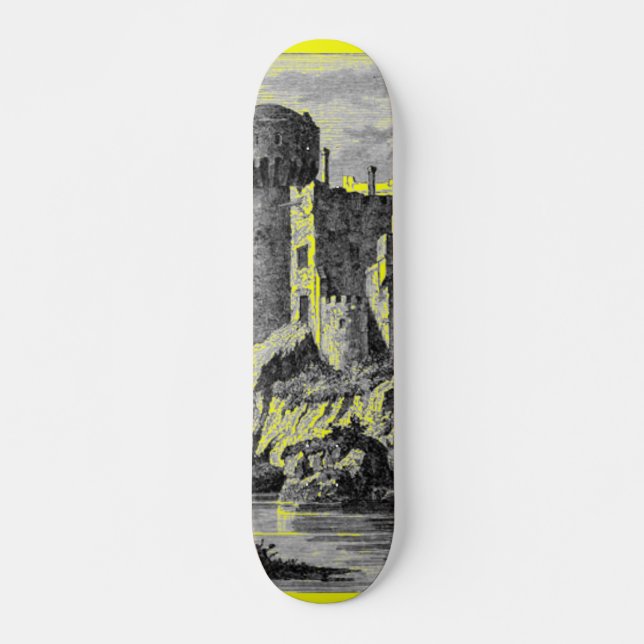 Skateboard Planche à roulettes du château médiéval (Devant)