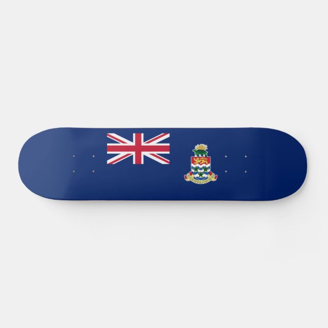 Skateboard Planche à roulettes du drapeau des îles Caïmans (Horz)
