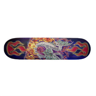 Skateboard Planche à roulettes du feu de dragon