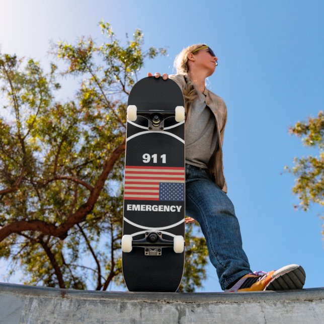 Skateboard Planche à roulettes d'urgence 911 (Extérieur 1)