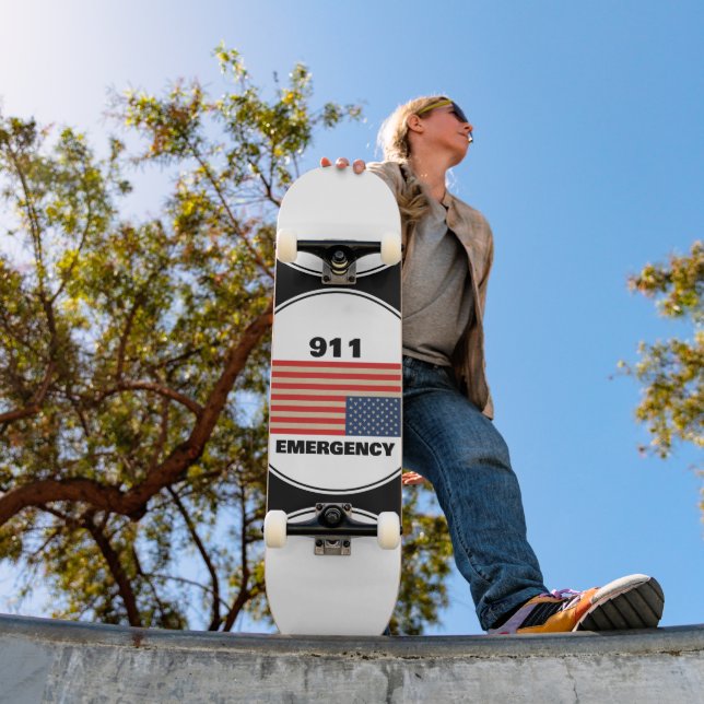 Skateboard Planche à roulettes d'urgence 911 (Extérieur 1)