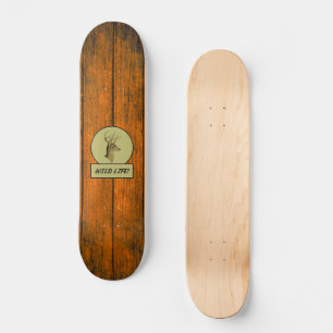 Skateboard Planche à roulettes en bois veiné Wild Life! Buck