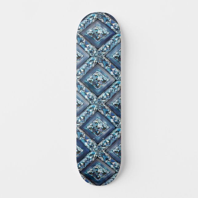 Skateboard Planche à roulettes en diamants pavés (Recto)