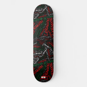 Skateboard Planche à roulettes en nuage de mots de la fierté