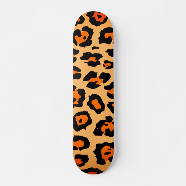 Skateboard Planche à roulettes en peau de guépard (Devant)