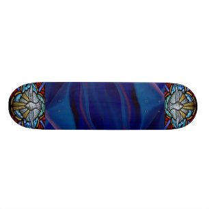 Skateboard Planche à roulettes en vitrail