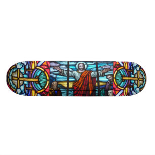 Skateboard Planche à roulettes en vitrail