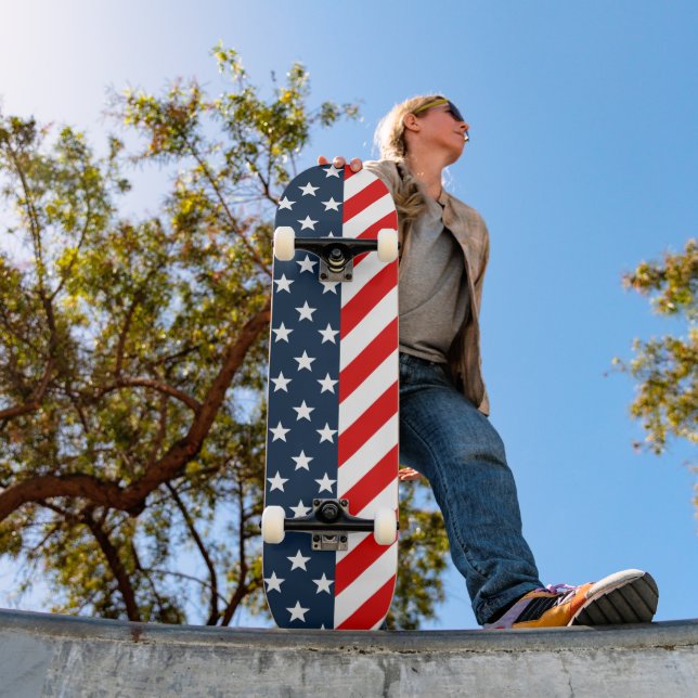Skateboard Planche à roulettes Fierté Américaine (Extérieur 1)