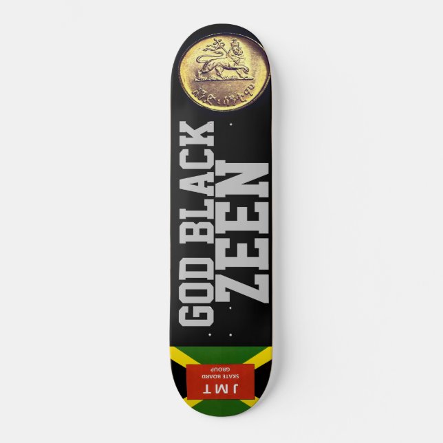 SKATEBOARD PLANCHE À ROULETTES GOD BLACK ZEEN (Recto)