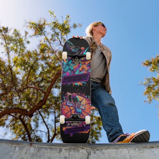 Skateboard Planche à roulettes graphique de victoire de baske (Extérieur 1)