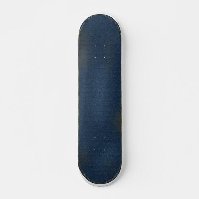 Skateboard Planche à roulettes grunge de jeans (Devant)