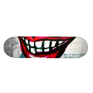 Skateboard Planche à roulettes grunge de lèvres