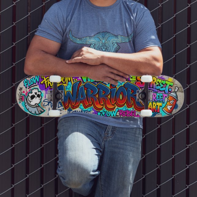 Skateboard planche à roulettes guerrier (Extérieur 3)