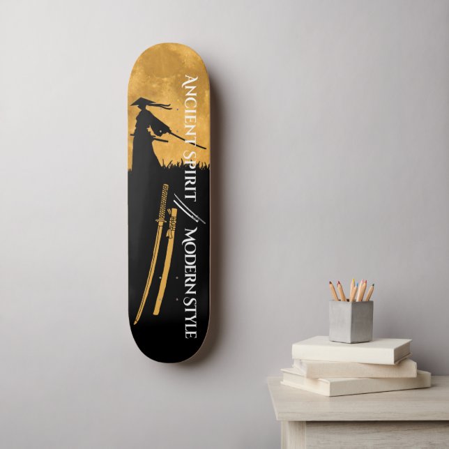 Skateboard Planche à roulettes Guerrier Samouraï (Art mural)