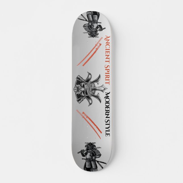 Skateboard Planche à roulettes Guerrier Samouraï (Devant)