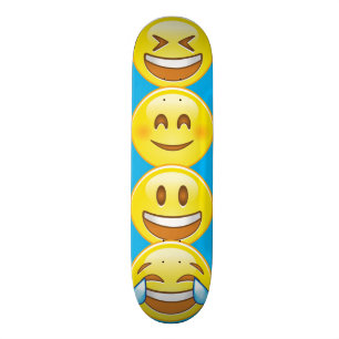 Skateboard Planche à roulettes heureuse d'Emoji