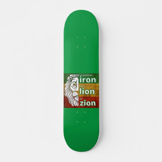 Skateboard planche à roulettes "IRON LION" (Devant)