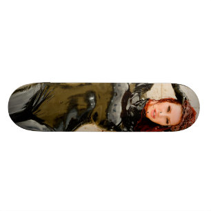 Skateboard PLANCHE À ROULETTES - latex noir - Bianca