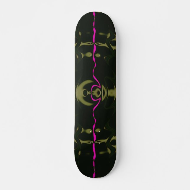 Skateboard Planche à roulettes Lumières roses (Devant)