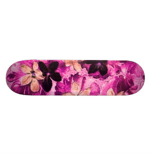 Skateboard Planche à roulettes magenta rose vintage de