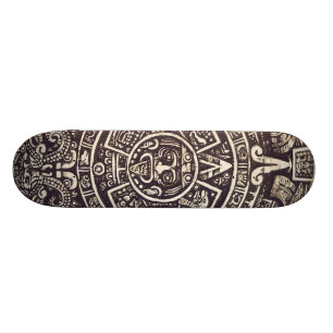 Skateboard Planche à roulettes maya d'art de calendrier