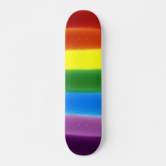 Skateboard Planche à roulettes mélange arc-en-ciel (Devant)