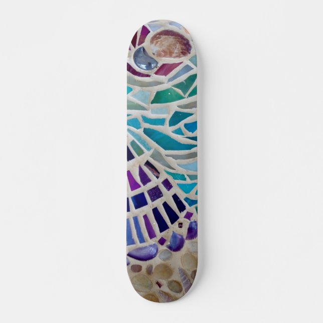 Skateboard Planche à roulettes Mosaïque (Devant)