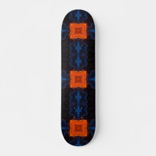 Skateboard Planche à roulettes noir de lave art abstrait
