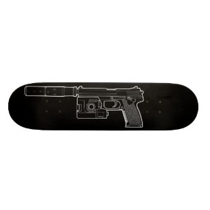 Skateboard Planche à roulettes noire de la MARQUE 23