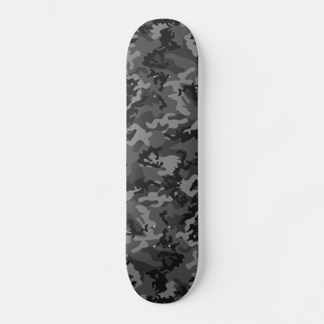 Skateboard Planche à roulettes noire faite sur commande de (Recto)