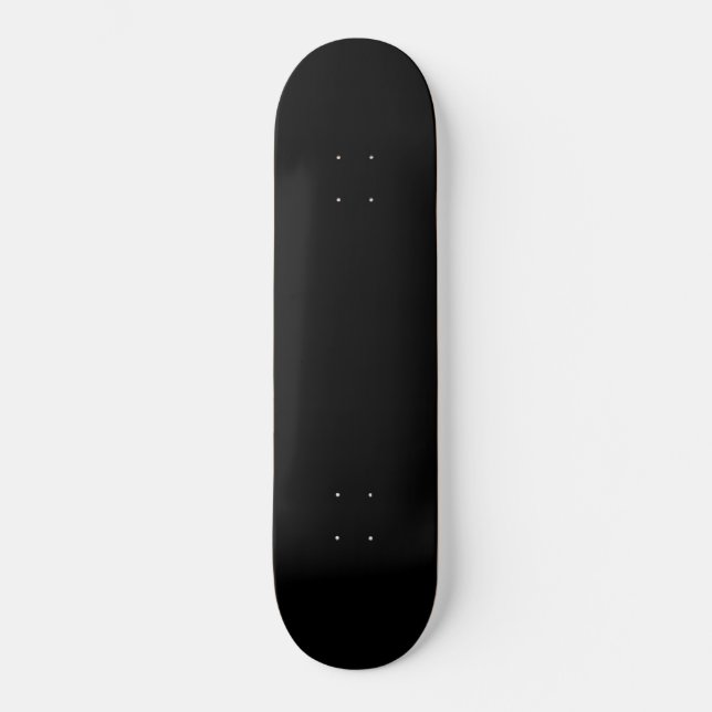 Skateboard Planche à roulettes noire vierge (Recto)