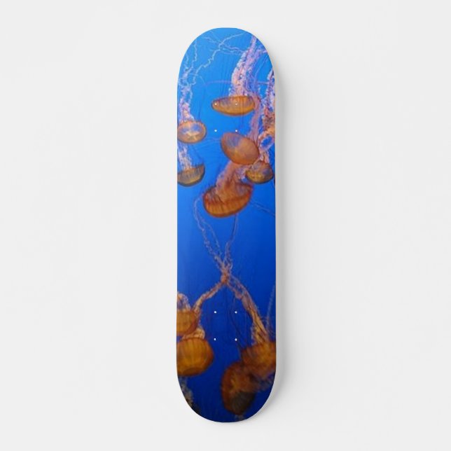 Skateboard Planche à roulettes Orange Jellyfish (Devant)