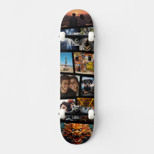 Skateboard Planche à roulettes personnalisée avec collage de