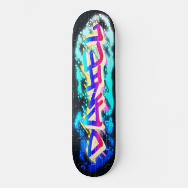Skateboard Planche à roulettes personnalisée DANIEL Graffiti (Recto)