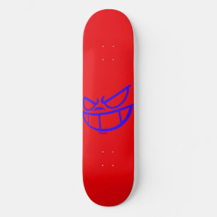 Skateboard Planche à roulettes Phantom Smile™ Bleue et Rouge