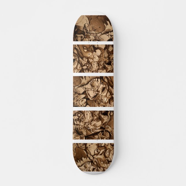 Skateboard Planche à roulettes psychédélique (Devant)