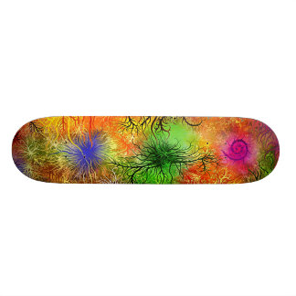 Skateboard planche à roulettes psychédélique