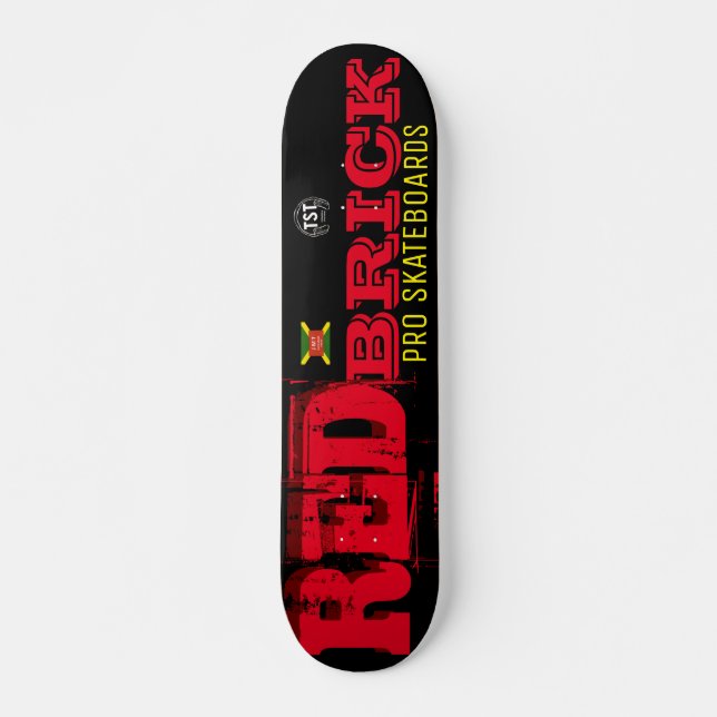 Skateboard Planche à roulettes RED BRICK, plateau 7¾" (Devant)