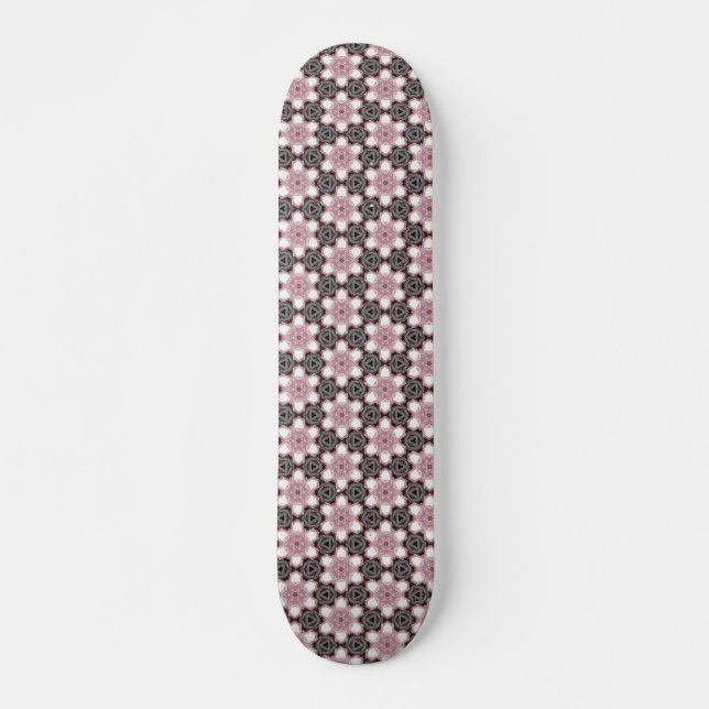 Skateboard Planche à roulettes rose charbon (Devant)