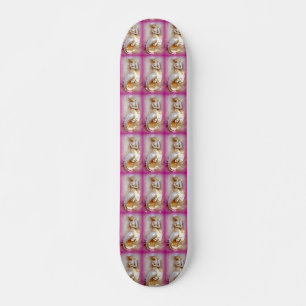 Skateboard planche à roulettes rose de sirènes