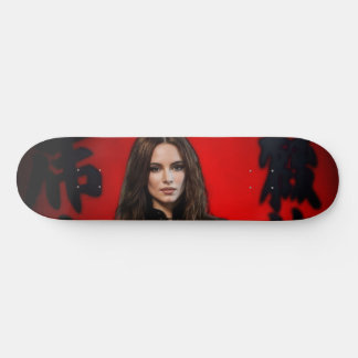 Skateboard planche à roulettes rouge noir