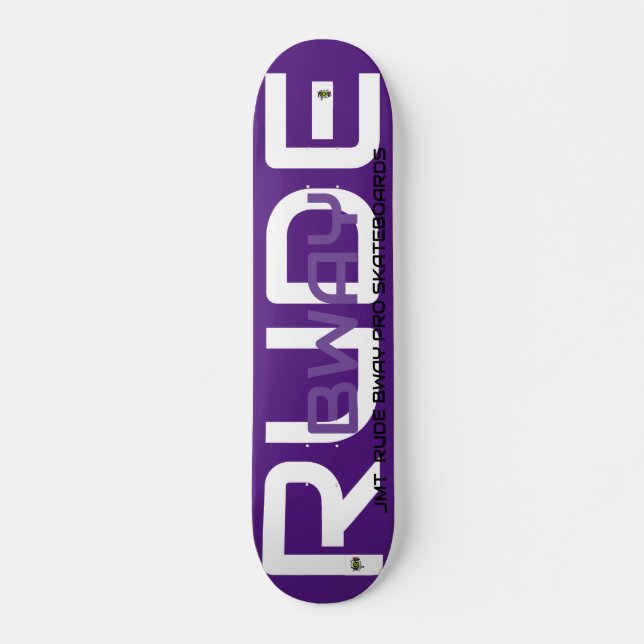 Skateboard Planche à roulettes RUDE BWAY  7 3/4" (Devant)