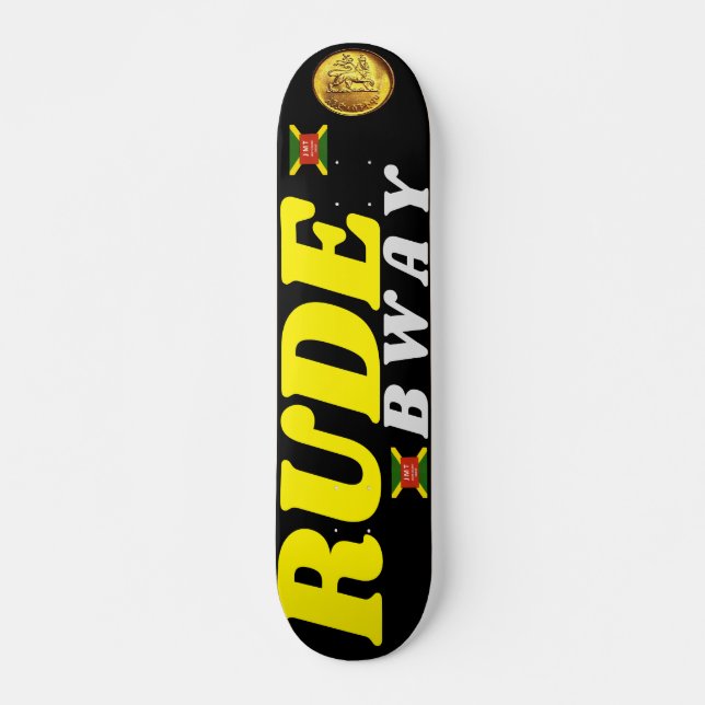 Skateboard Planche à roulettes RUDE BWAY  7 3/4" (Devant)