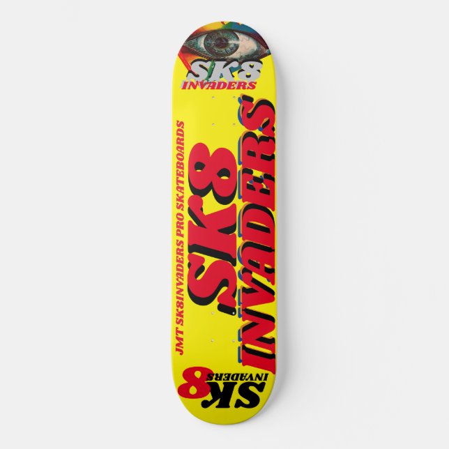Skateboard Planche à roulettes SK8 INVADERS 8 1/4" (Recto)