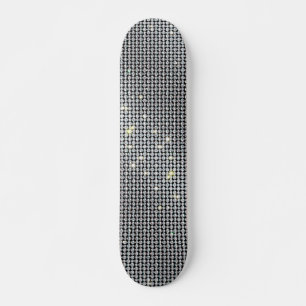 Skateboard Planche à roulettes, skate brillant, cristal blanc