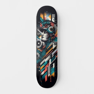 Skateboard Planche à roulettes Street Art Tech Rétro-Futurist