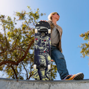 Skateboard Planche à roulettes Street Astronaute Rétro
