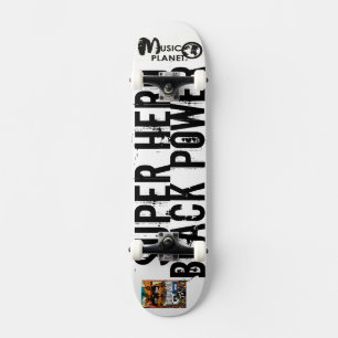 Skateboard Planche à roulettes SUPER HÉROS BLACK POWER